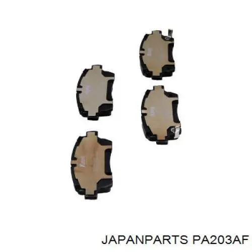 Тормозные колодки Japan Parts PA203AF