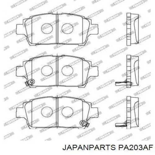 Купить PA203AF Japan Parts Колодки тормозные