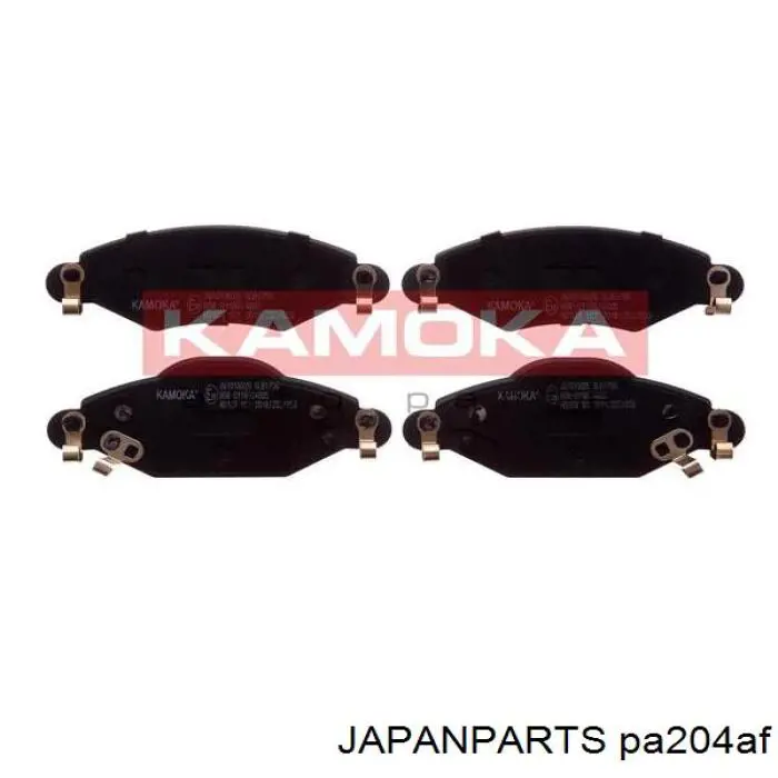 Колодки тормозные передние дисковые JAPANPARTS PA204AF