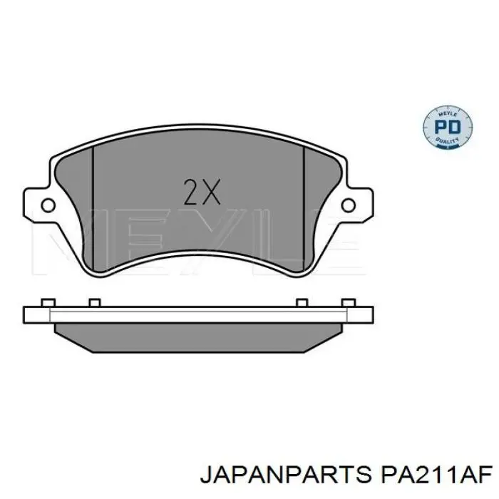 Колодки Japan Parts PA211AF цена, от 17.17 USD