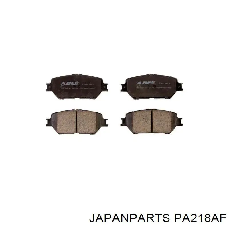 Передние тормозные колодки PA218AF Japan Parts