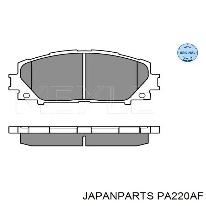 Передние тормозные колодки PA220AF Japan Parts