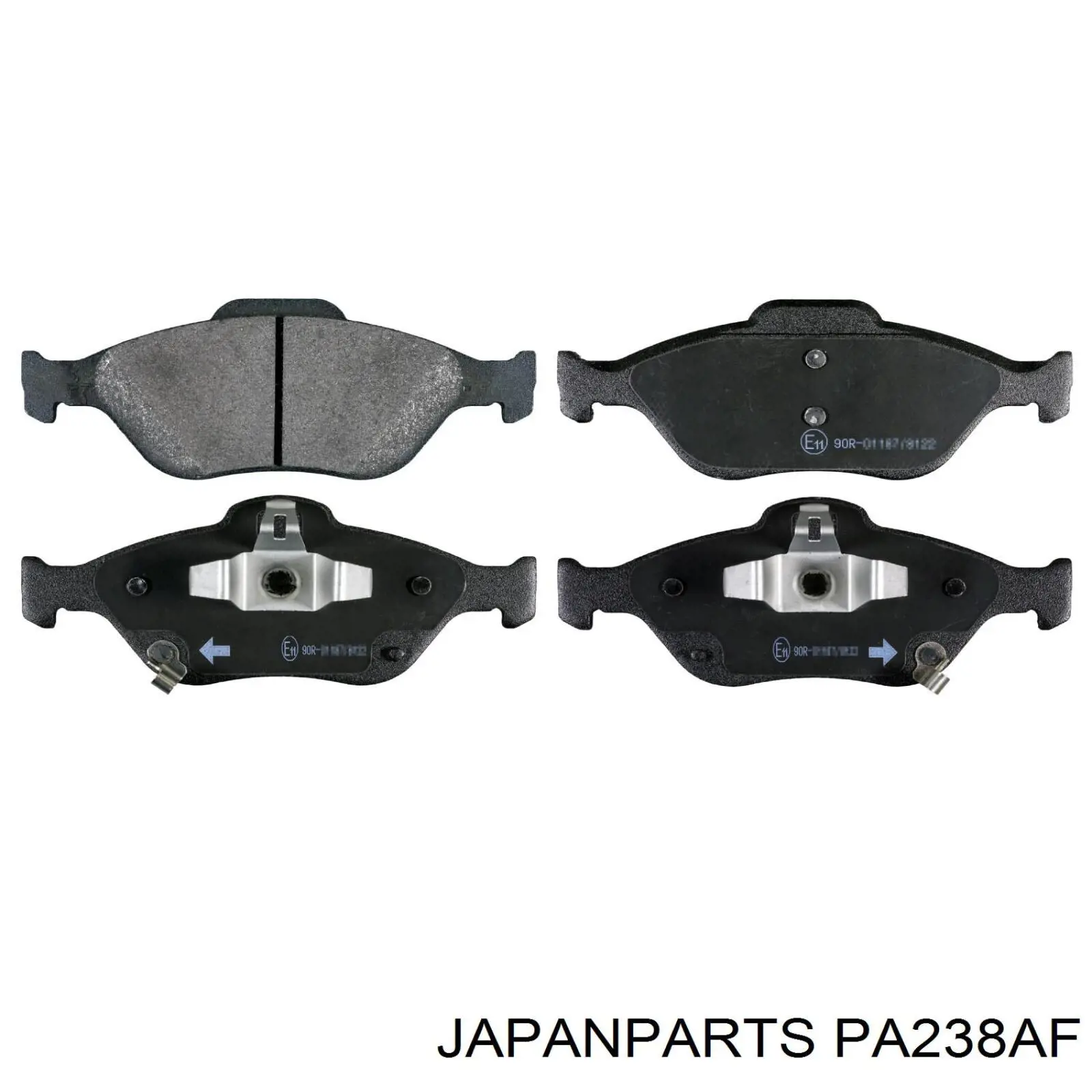 Колодки тормозные передние дисковые Japan Parts PA238AF