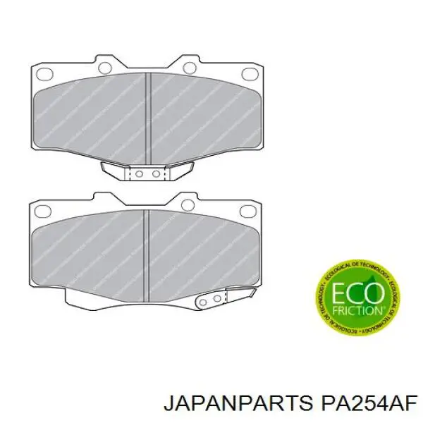 Купить PA254AF Japan Parts Колодки тормозные