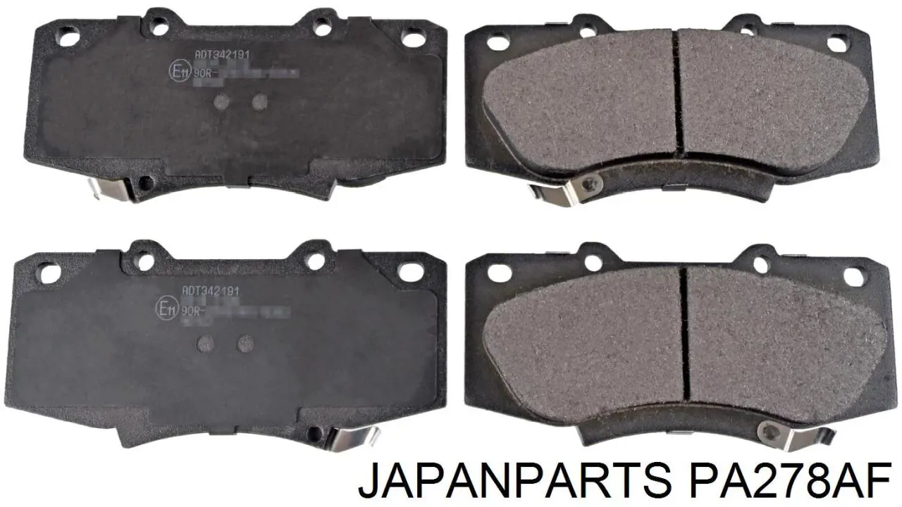 Передние тормозные колодки PA278AF Japan Parts