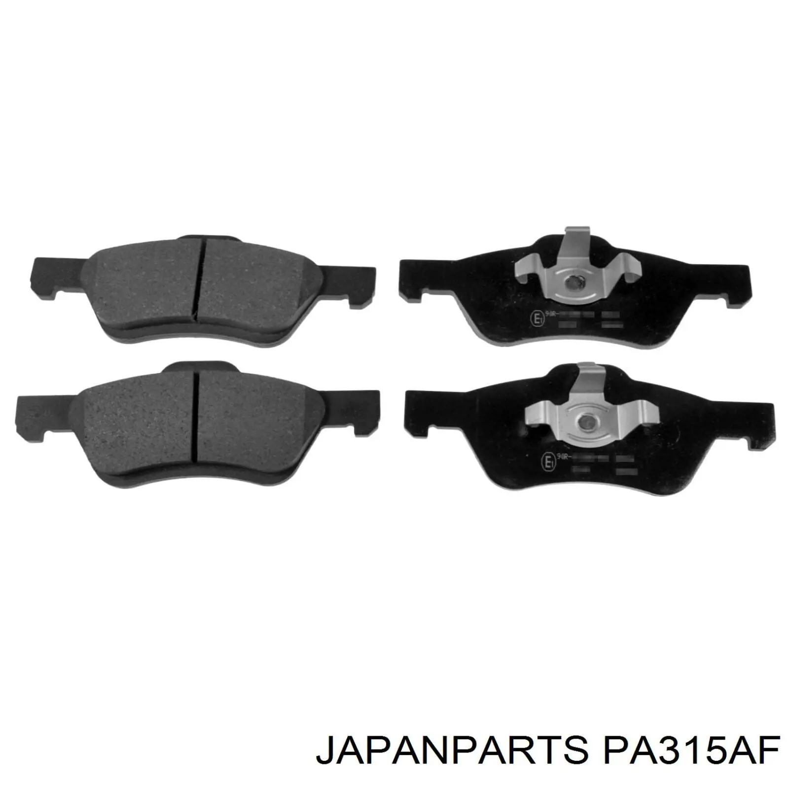 PA-315AF Japan Parts колодки тормозные передние дисковые