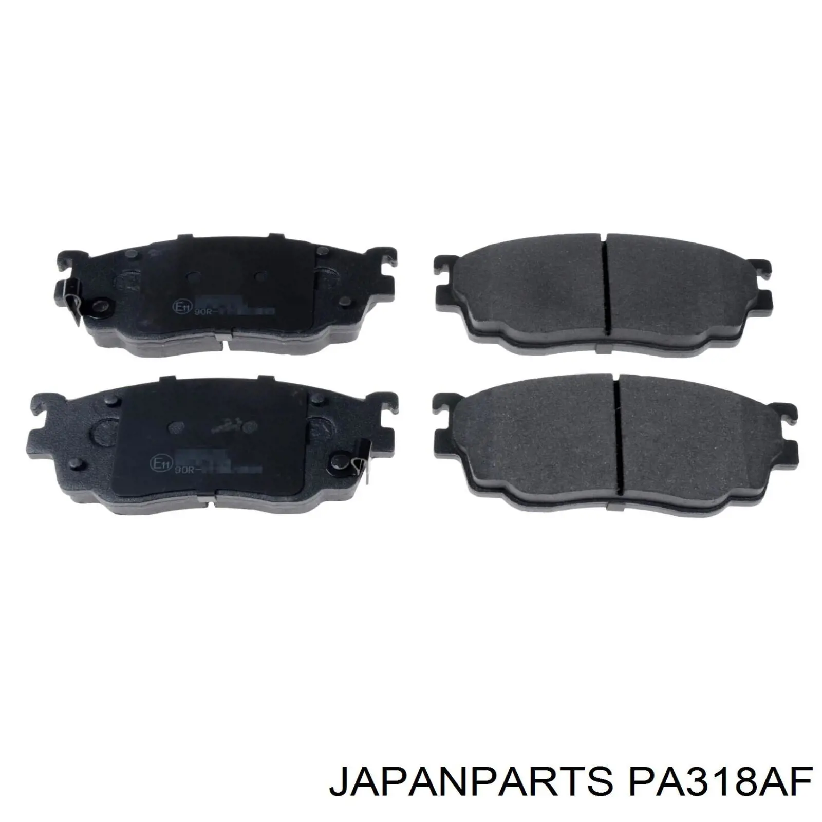 PA318AF Japan Parts колодки тормозные передние дисковые