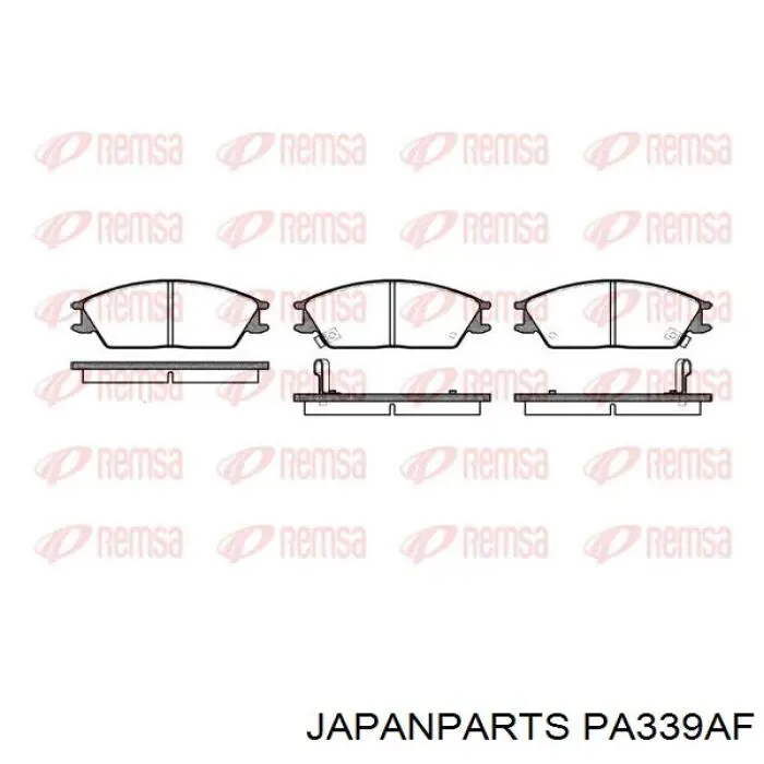 PA339AF Japan Parts Колодки передние