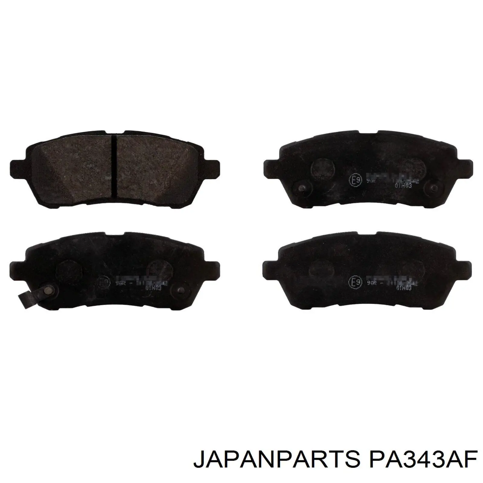 Передние тормозные колодки PA343AF Japan Parts