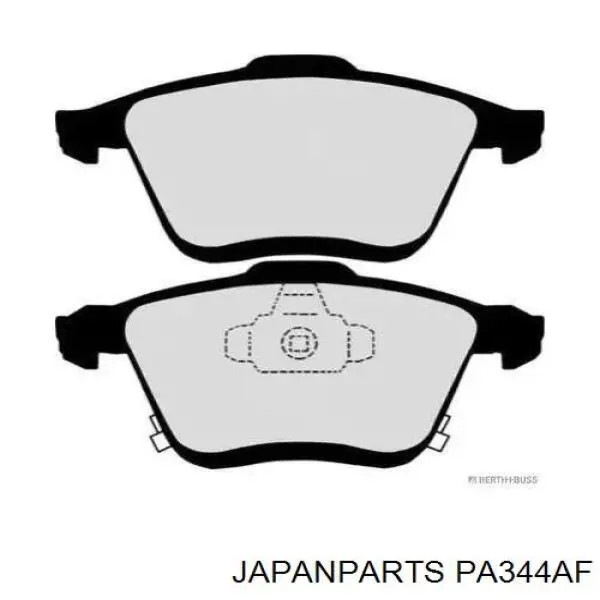 Купить PA344AF Japan Parts Колодки тормозные