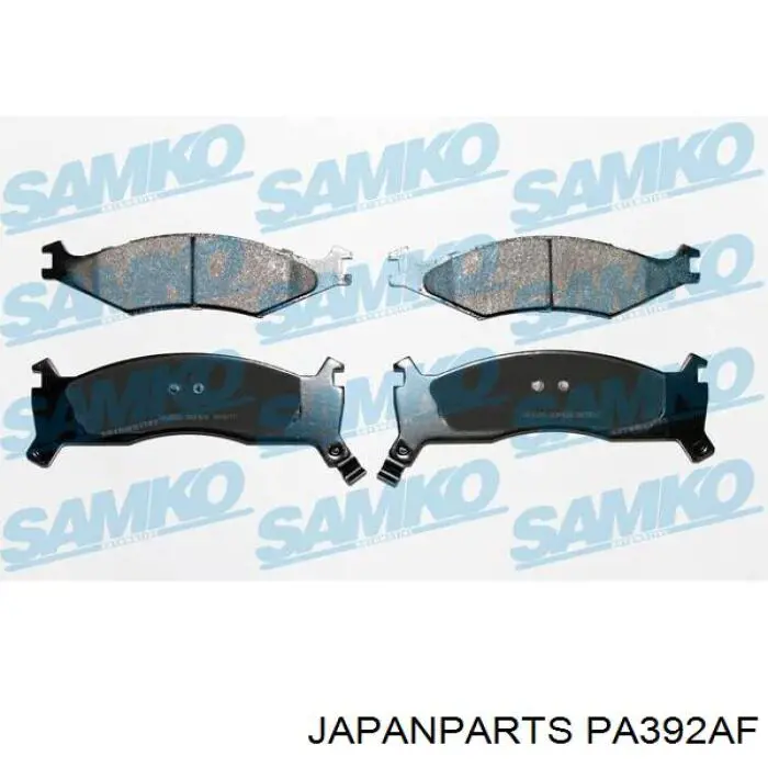 Колодки тормозные передние дисковые Japan Parts PA392AF