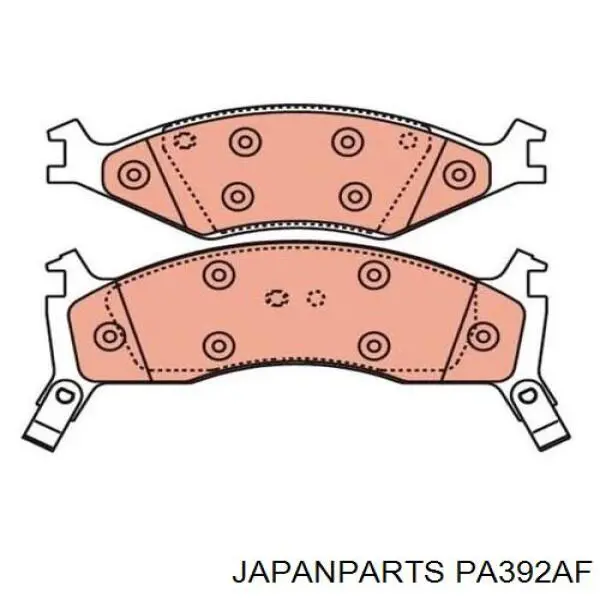 Купить PA392AF Japan Parts Колодки тормозные
