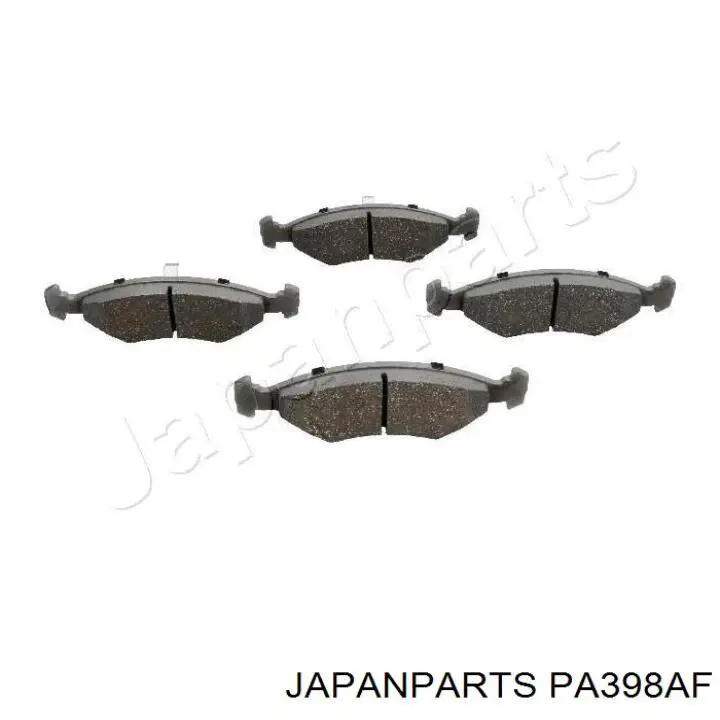 PA-398AF Japan Parts колодки тормозные передние дисковые