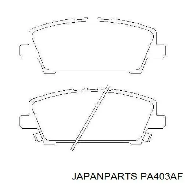 Тормозные колодки Japan Parts PA403AF