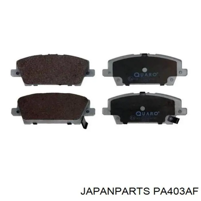 PA-403AF Japan Parts колодки тормозные передние дисковые