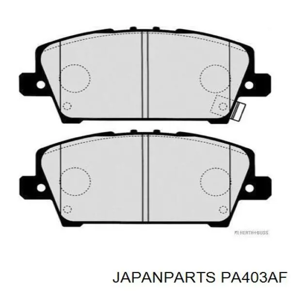 PA403AF Japan Parts Колодки передние