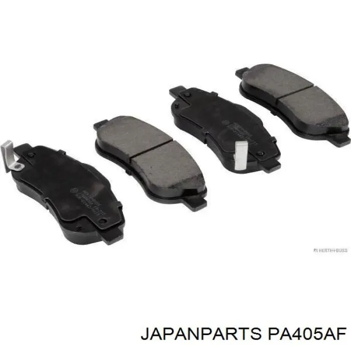 PA405AF Japan Parts колодки тормозные передние дисковые