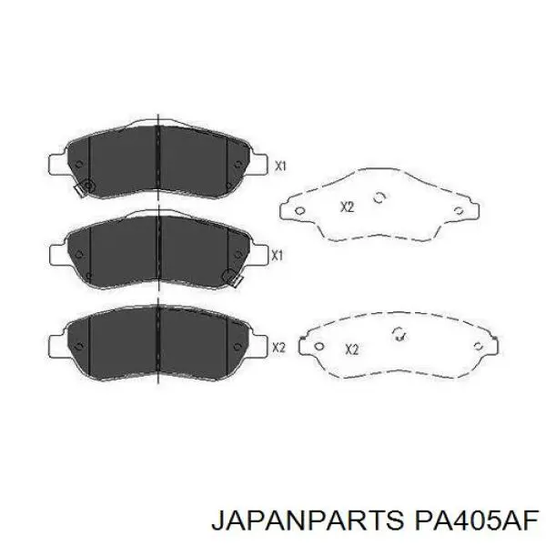 Колодки Japan Parts PA405AF цена, от 20.27 USD