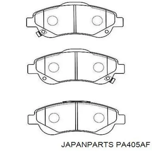 Купить PA405AF Japan Parts Колодки тормозные