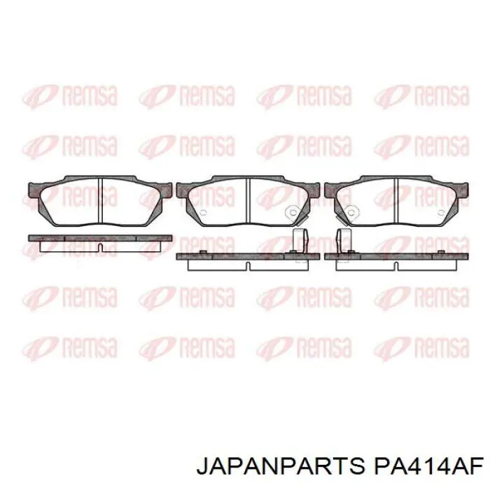 Передние тормозные колодки PA414AF Japan Parts