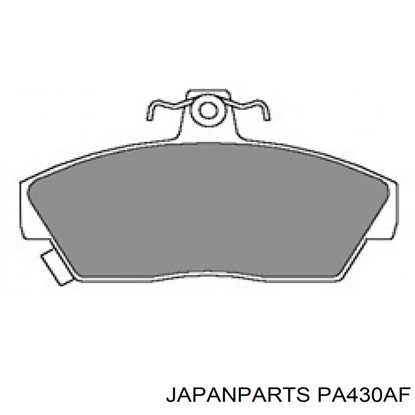 Купить PA430AF Japan Parts Колодки тормозные