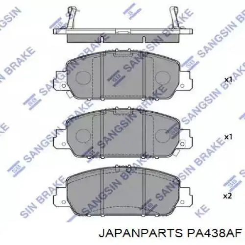 Купить PA438AF Japan Parts Колодки тормозные