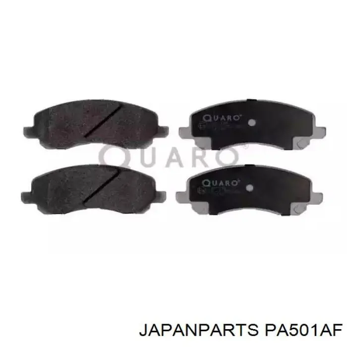 Колодки тормозные передние дисковые JAPANPARTS PA501AF