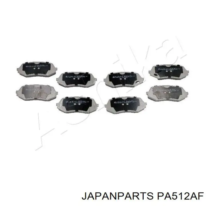 PA-512AF Japan Parts колодки тормозные передние дисковые
