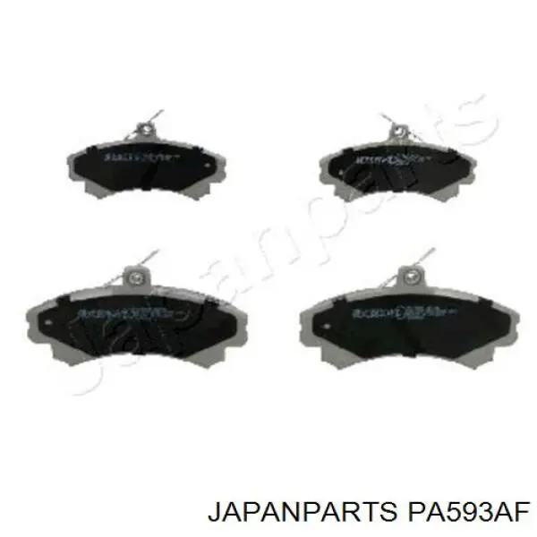 PA-593AF Japan Parts колодки тормозные передние дисковые