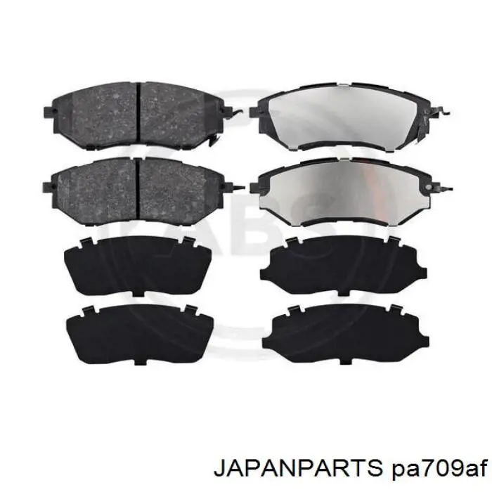 Колодки тормозные передние дисковые JAPANPARTS PA709AF
