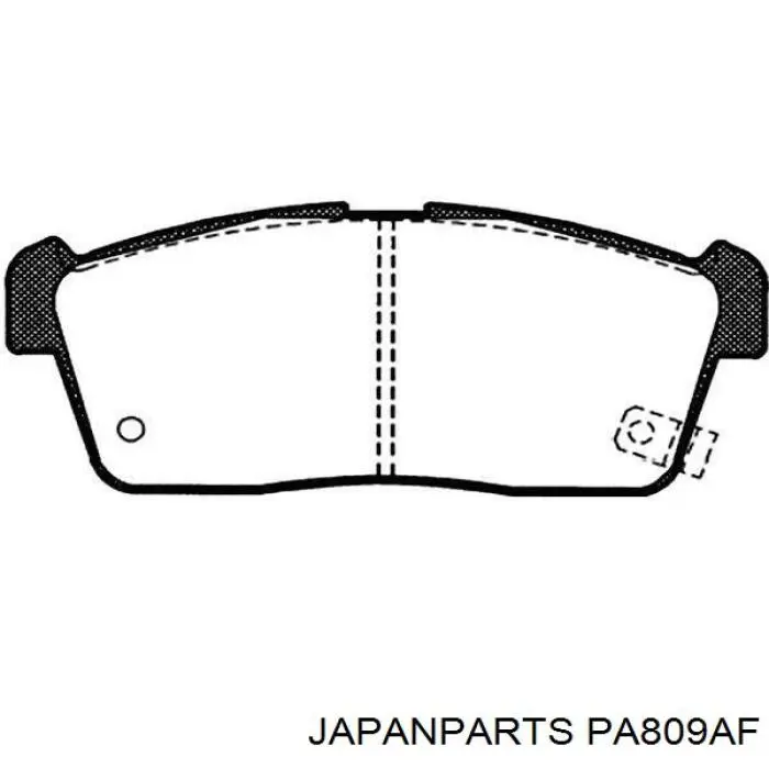 Купить PA809AF Japan Parts Колодки тормозные