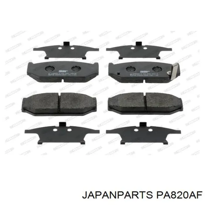 PA-820AF Japan Parts колодки тормозные передние дисковые