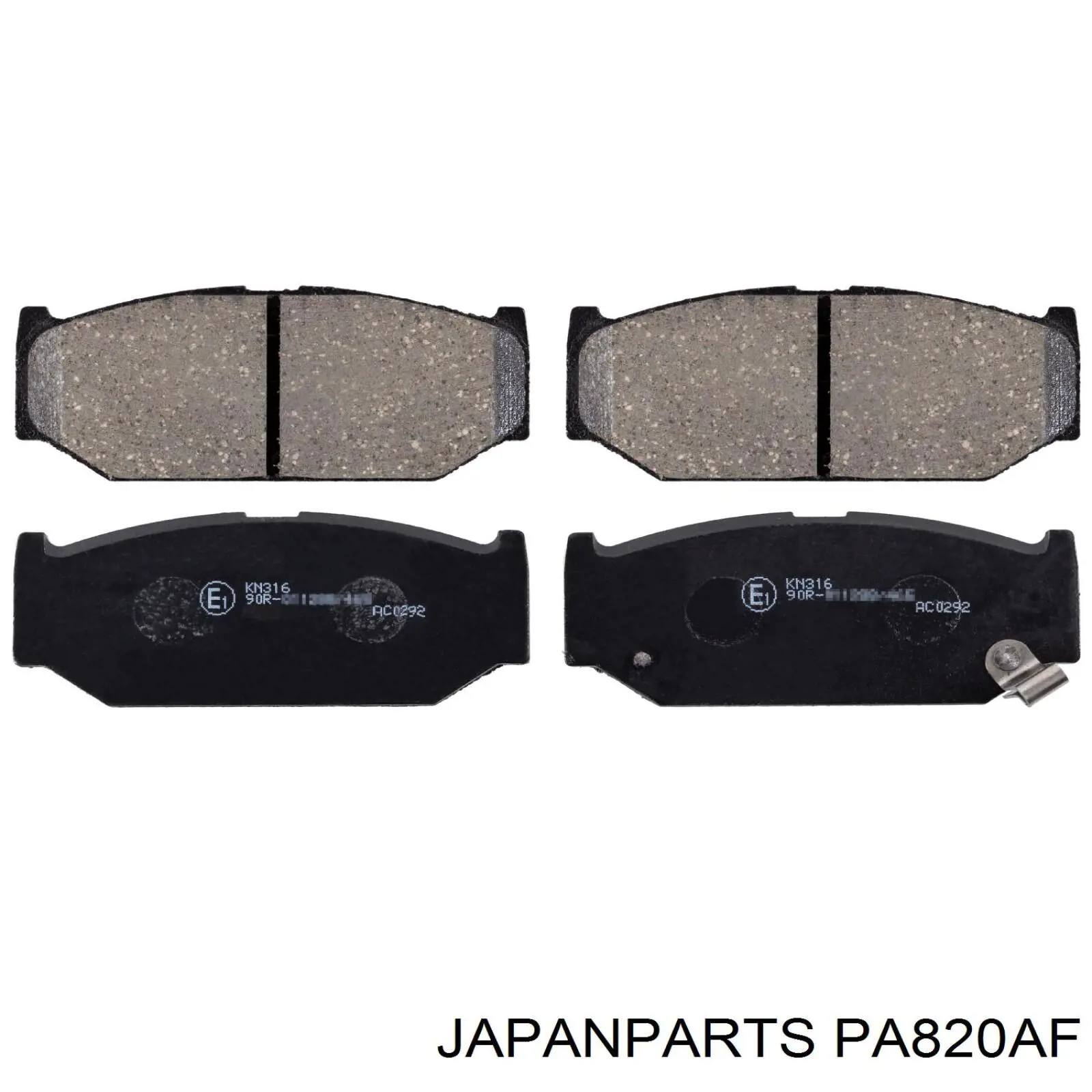 Pastillas de freno delanteras PA820AF Japan Parts