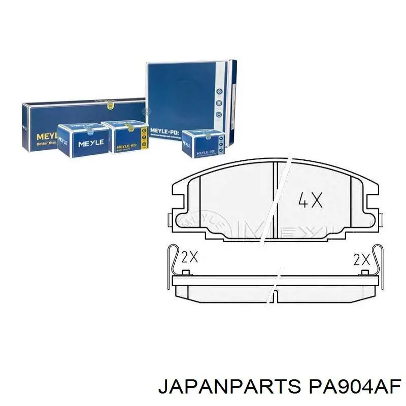 Купить PA904AF Japan Parts Колодки тормозные