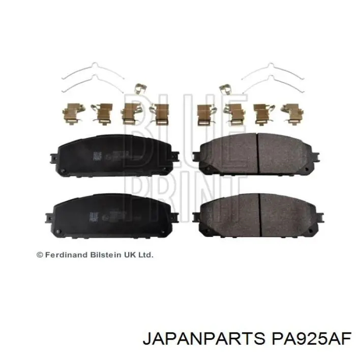 Передние тормозные колодки PA925AF Japan Parts