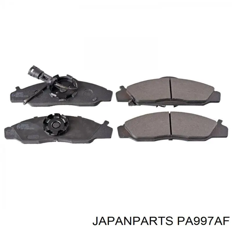 PA-997AF Japan Parts колодки тормозные передние дисковые