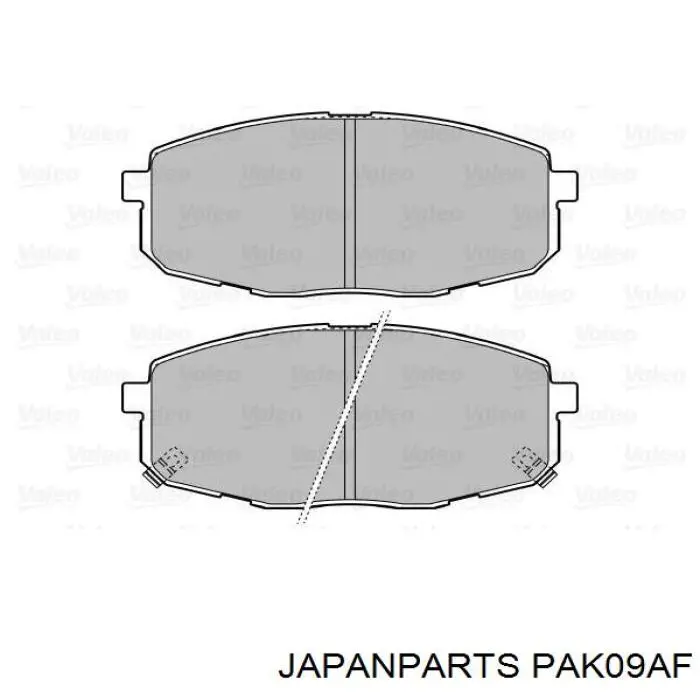 PAK09AF Japan Parts Колодки передние
