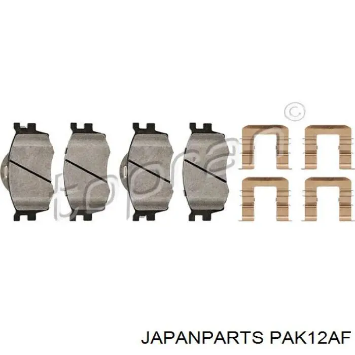 Тормозные колодки Japan Parts PAK12AF