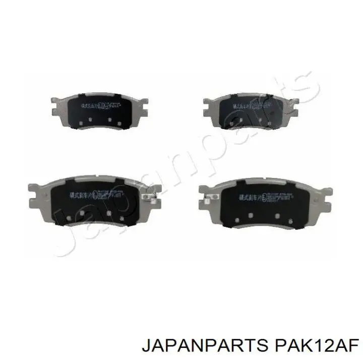 PA-K12AF Japan Parts колодки тормозные передние дисковые