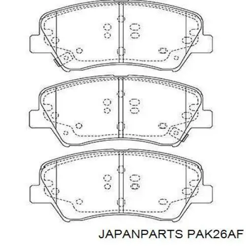 Купить PAK26AF Japan Parts Колодки тормозные