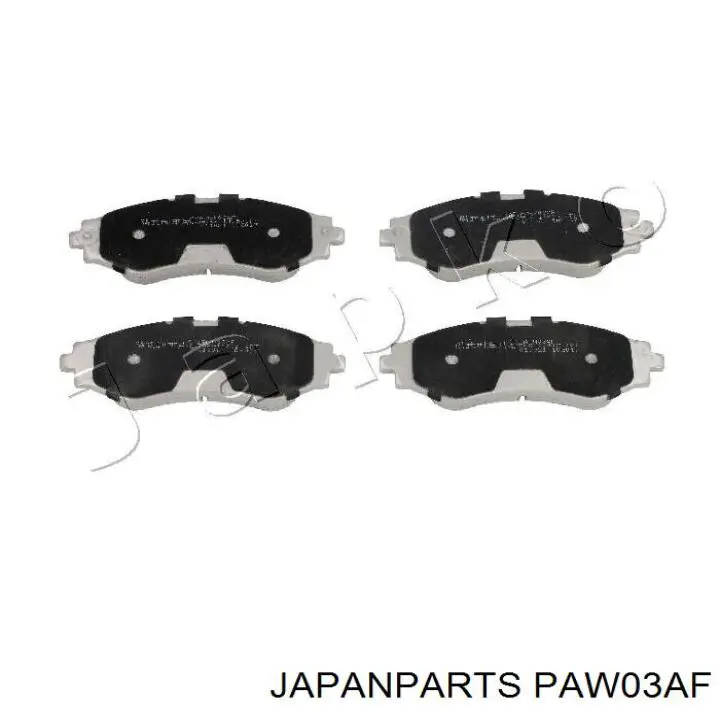 Передние тормозные колодки PAW03AF Japan Parts