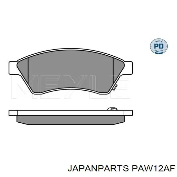 Передние тормозные колодки PAW12AF Japan Parts