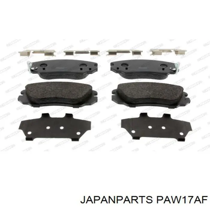 Передние тормозные колодки PAW17AF Japan Parts