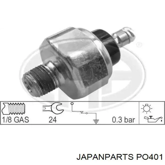 Датчик тиску масла PO401 Japan Parts