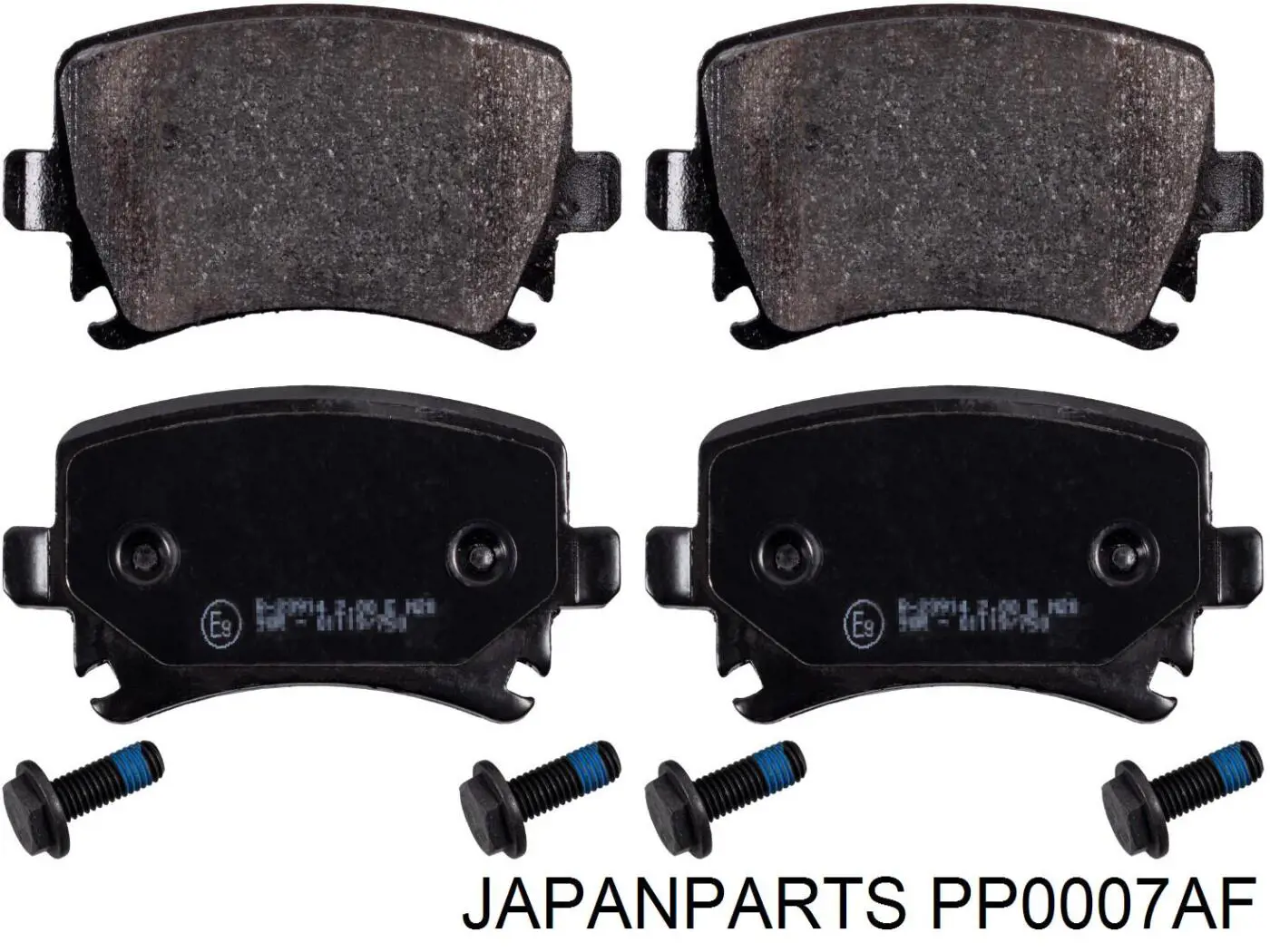 PP-0007AF Japan Parts sapatas do freio traseiras de disco