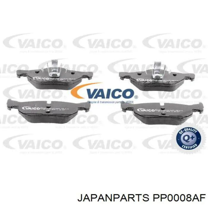 Задние тормозные колодки PP0008AF Japan Parts