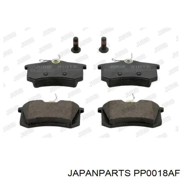 PP0018AF Japan Parts sapatas do freio traseiras de disco