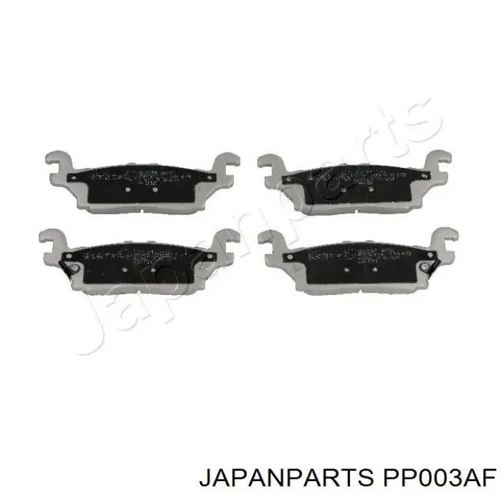 Задние тормозные колодки PP003AF Japan Parts