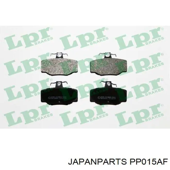 PP015AF Japan Parts Колодки тормозные дисковые комплект