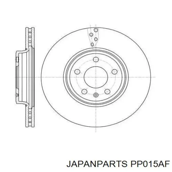 Колодки дисковые  Japan Parts PP015AF цена, от 13.97 USD